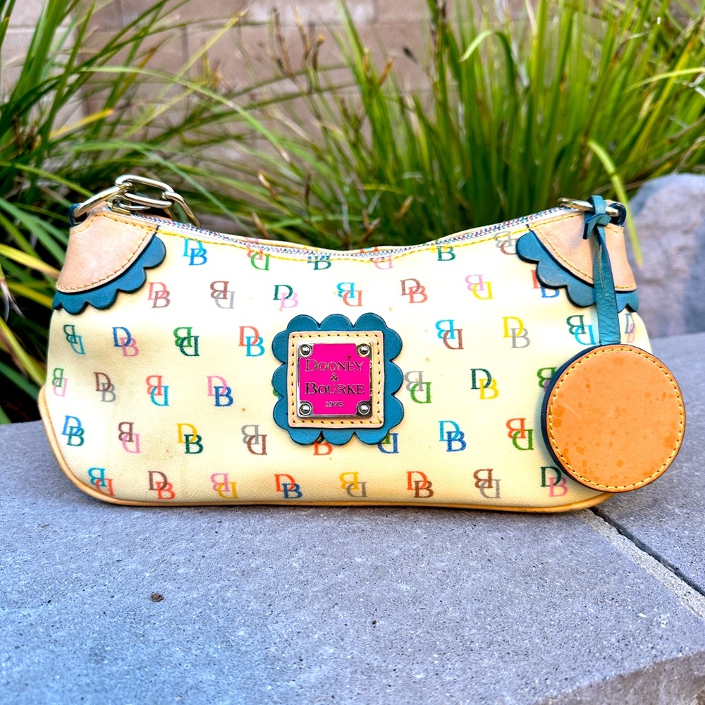 🌈 Used Rainbow Dooney & Burke Small Purse